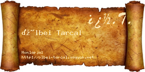 Ölbei Tarcal névjegykártya